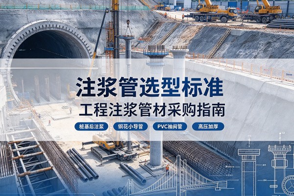 天柱注浆管选型标准